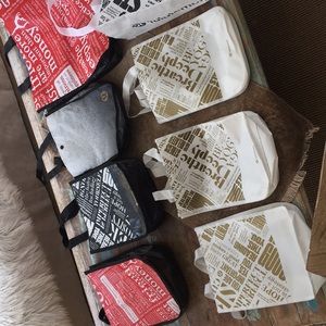 Lululemon Athletica shopping bags